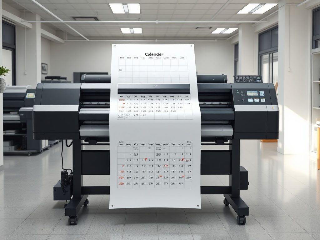 Wide-format large-format printer in a copy shop