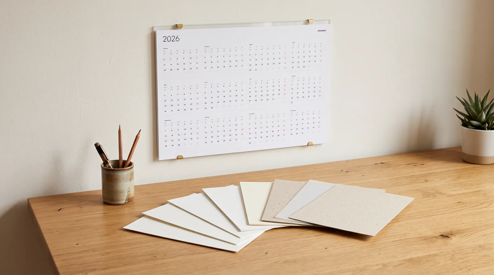 Best paper for a wall calendar - paper weights compared