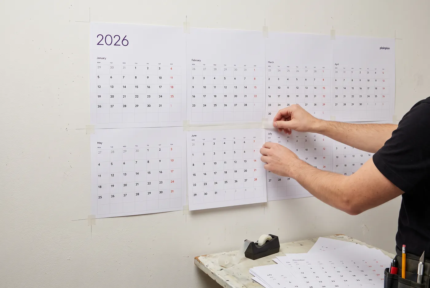 Traceur grand format dans un atelier de reprographie
