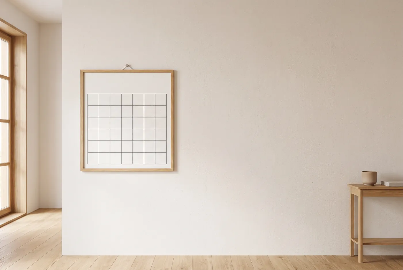 Vertical yearly wall planner - full year at a glance